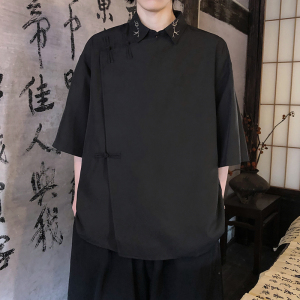 新中式风短袖衬衫电商A100-226-P65图片