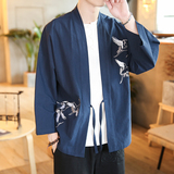 刺绣风开衫电商A100-SM601-P50，男装民族服装，电商A100
