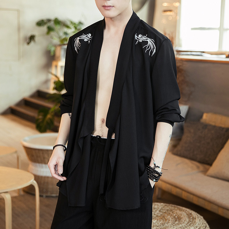 汉服开衫道袍外套A100-908-P60，男装民族服装，电商A100