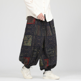 花色民族风束脚裤电商A100-K7780-P50，男装民族服装，电商A100