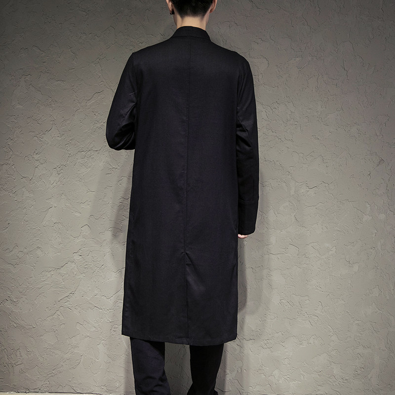 风绣花长外套电商A100-B31-P95,男装民族服装,电商A100