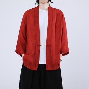 风汉服开衫披风道袍新中式大码夏季防防晒薄款A100-719-P45