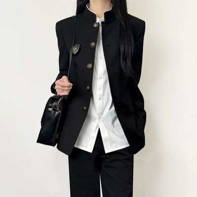 木村叔dk原创立领中山装春秋季