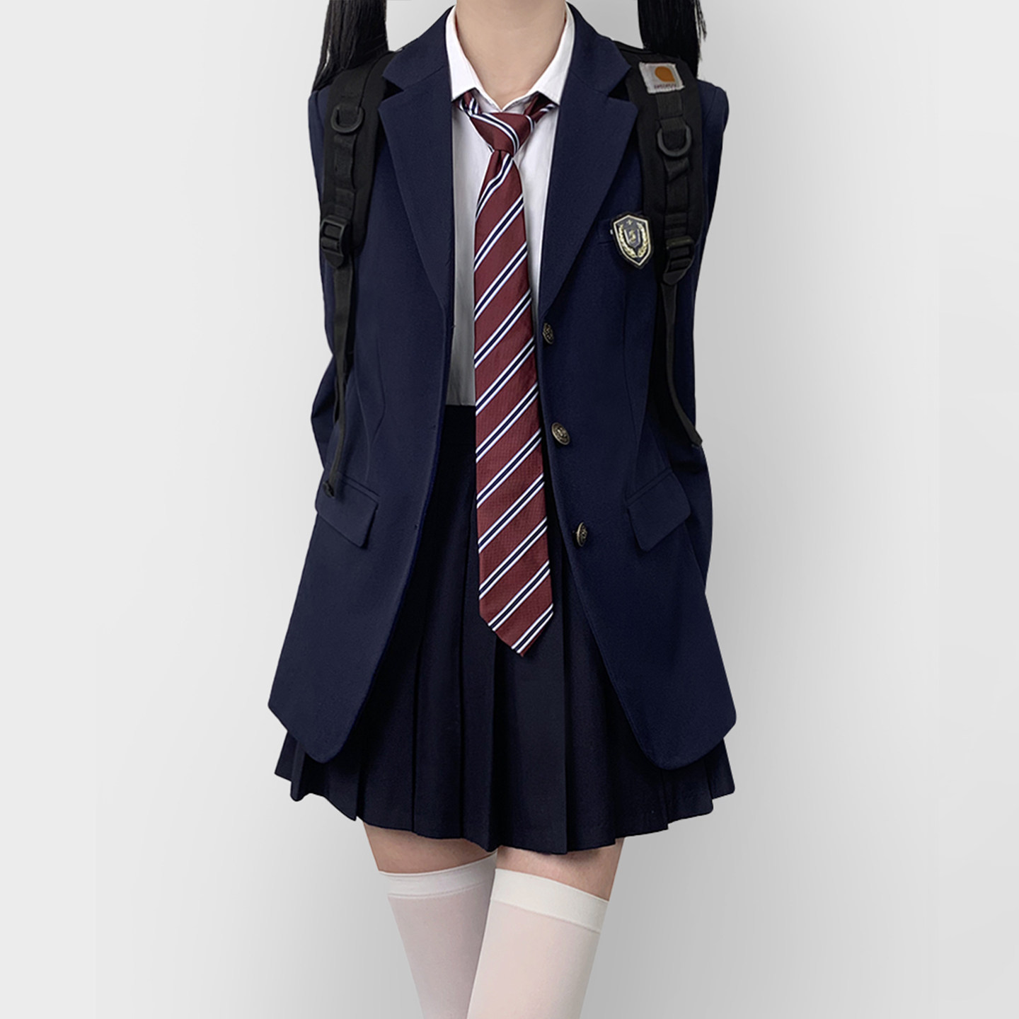 木村叔JK日系三粒扣西服套装图片