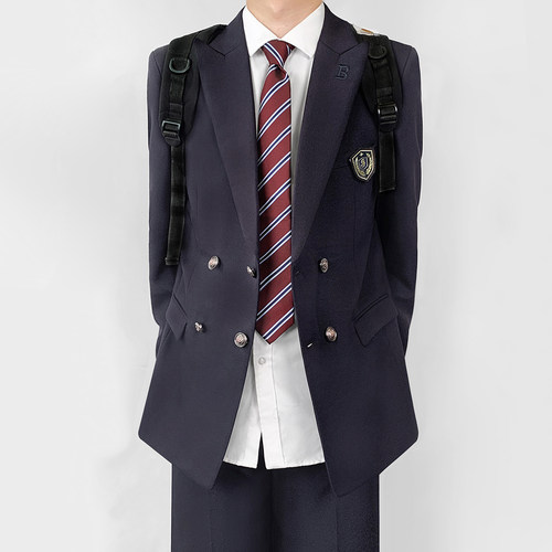 木村叔DK日系刺绣西服套装男春秋