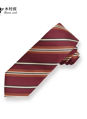 木村叔dk/jk日系制服原创设计学院风条纹红色衬衫领带男女学生新