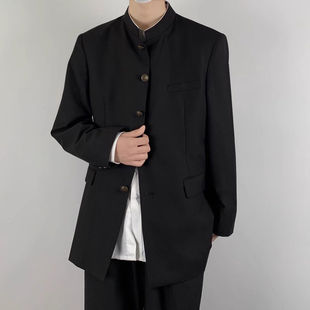木村叔dk制服日系立领诘襟学兰服中山装西装外套秋季男士中式西服