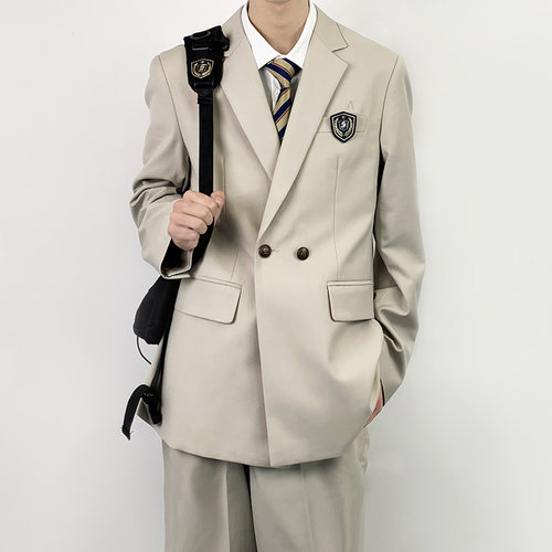 木村叔原创刺绣日系制服后双开叉