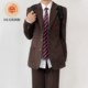 木村叔dk日系红棕色毛呢子西装 呢子西服套装 外套男秋冬季 原创短款