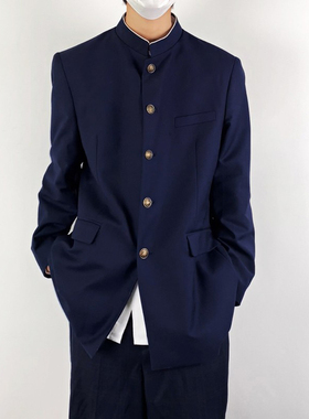 木村叔dk新中式轻国风西服外套复古中山装西装西裤诘襟学兰服套装