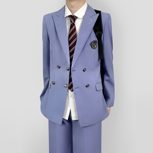 木村叔DK日系刺绣西服套装男生
