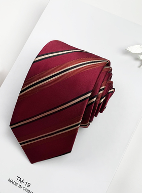 木村叔dk日系原创设计红色条纹领带男学院风学生西服衬衫配饰小物