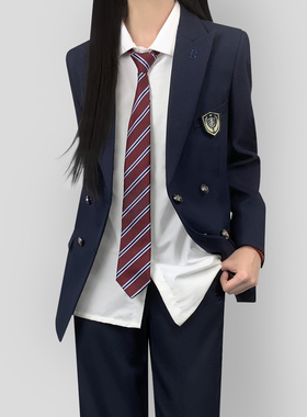 木村叔jk日系原创西装外套女生春秋季学院风校供感女学生西服套装