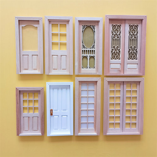 娃娃屋门模型微缩场景摆件