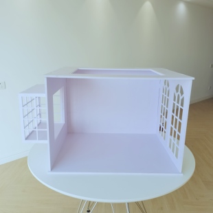 6分娃屋 背景板ob11  bjd 娃箱防尘箱 微缩场景拍摄道具 定制加工