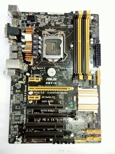 华硕z87-k 豪华大板1150针ddr3内存四条内存插槽