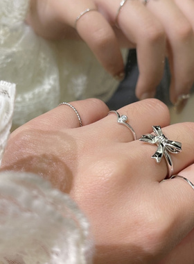 组合戒指ins金属冷淡风韩国新款