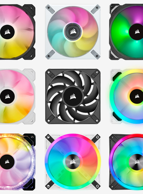 美商 海盗船风扇ML120高转速LL冷排QL灯光SP台式机HD机箱AF140RGB