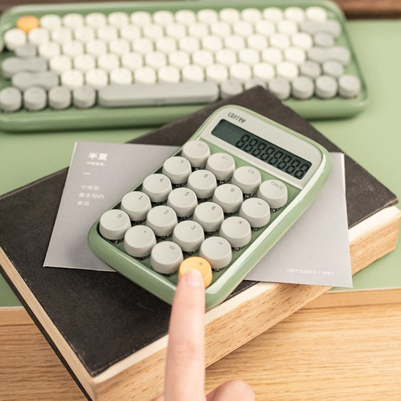 LOFREE 로페 계산기 로페 숫자 키패드 그린 옐로우 블랙 밀크티 컬러 실버 로즈 골드