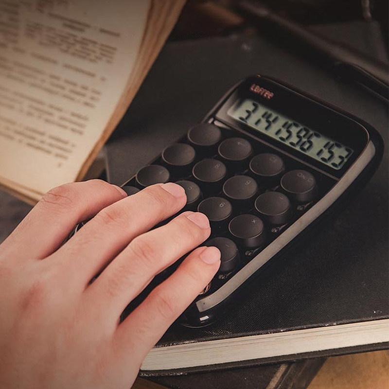 LOFREE 로페 계산기 로페 숫자 키패드 그린 옐로우 블랙 밀크티 컬러 실버 로즈 골드