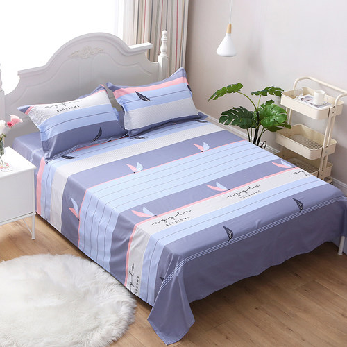 床单单件纯棉学生宿舍单人100%全棉床单男1.5米双人床被单四季厚