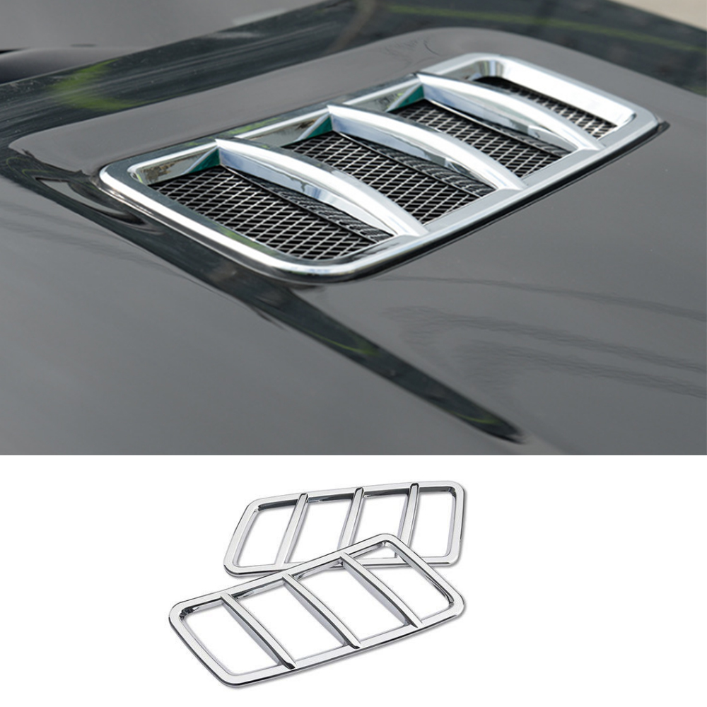适用于奔驰W166改装机盖出风口外框GLS ML GL GLE风网装饰框GLE32