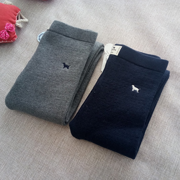 出口韩国双层加厚纯棉线打底裤