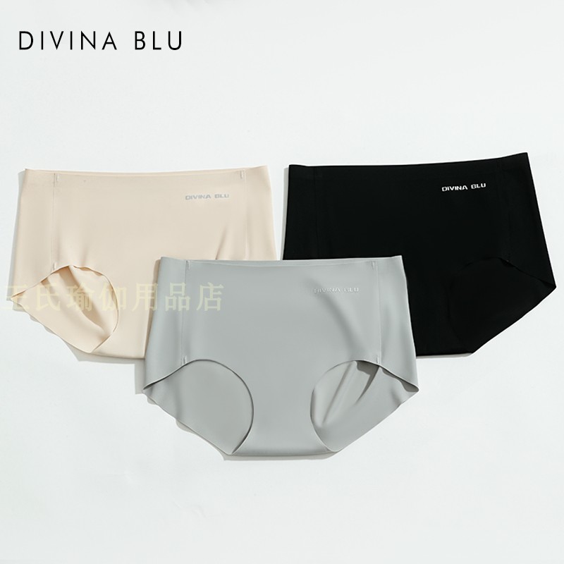 DIVINA BLU中高腰瑜伽无痕运动内裤提臀紧身瑜伽内裤