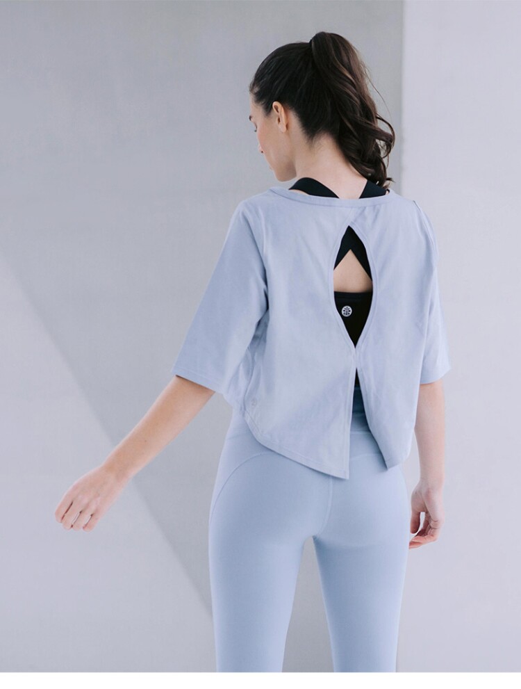 yogatree瑜伽树 运动t恤女士瑜伽服短袖上衣夏 Viva Top/欢呼短袖