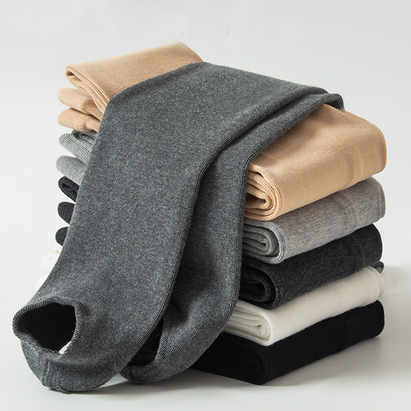 女童白色踩脚打底裤高腰