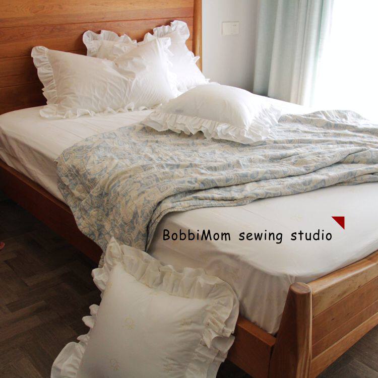 Bobbi Special Offer goods in stock Britain Off for Star hotels Dedicated High density pure cotton Bed cover Lotus leaf pillow case Cushionin the Bedclothes , Custom Bedding/Custom(New) , Custom kit  category - from Buy2taobao.com to provide professional Taobao agent buy service
