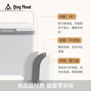 保温箱冷藏箱便携户外露营大容量冰块保冷保鲜箱车载冰箱摆摊冰桶