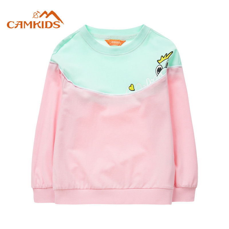 薄款长袖儿童卫衣camkids透气