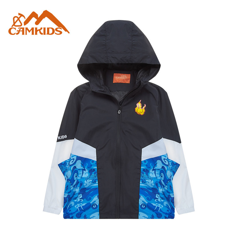 camkids儿童风衣防风防泼水秋季
