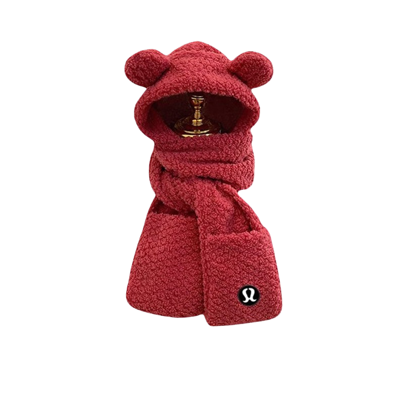 【特价秒杀】LUULUSDWDD毛绒帽围巾手套一体加厚保暖防风雷锋帽子