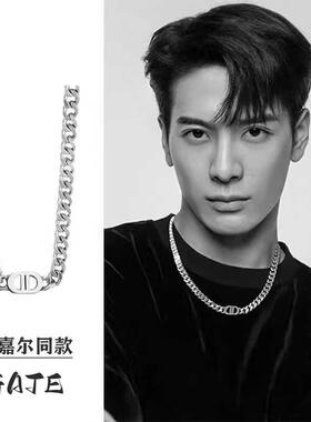 王嘉尔同款古巴链美式项链