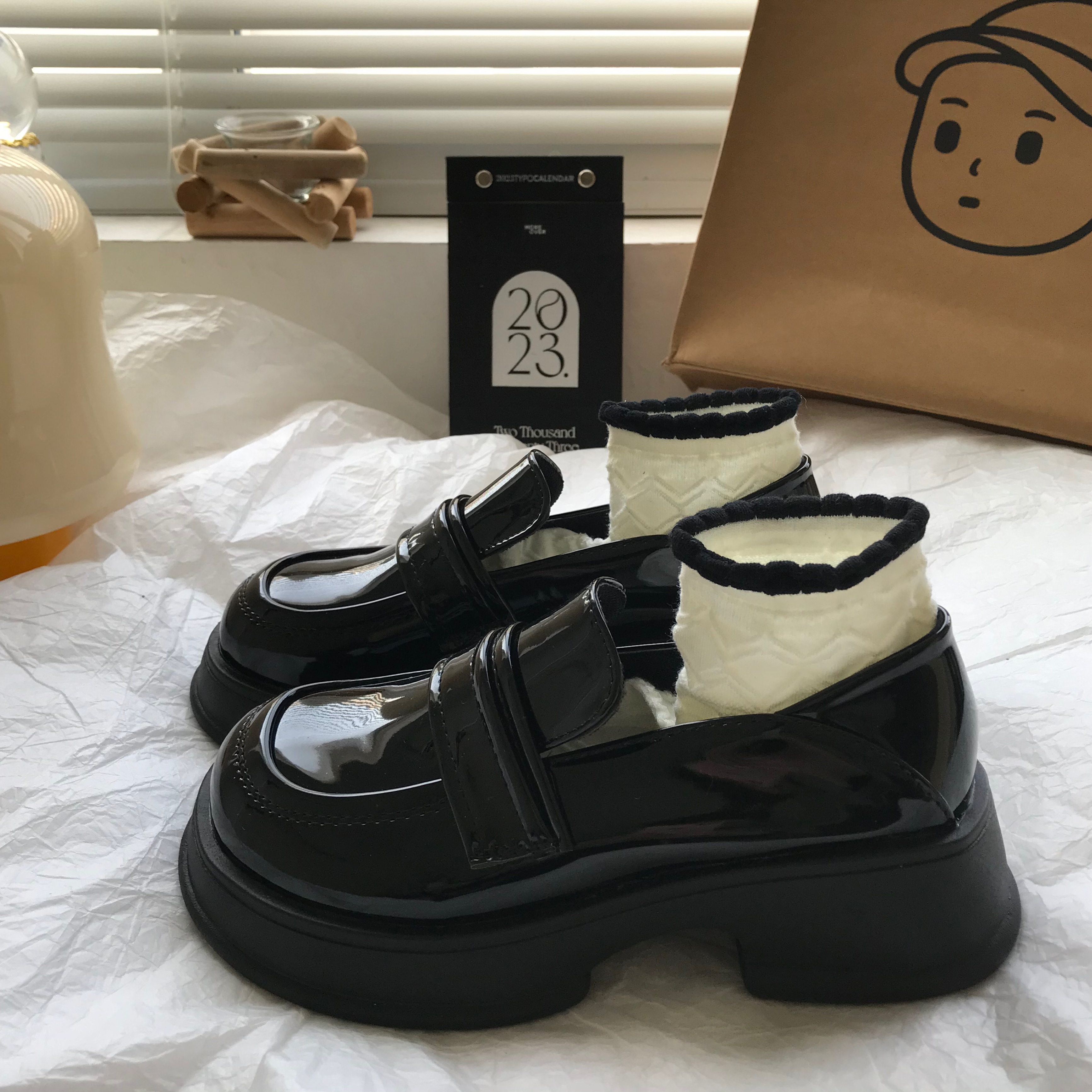 小sun家 一脚蹬乐福鞋气质日常百搭不累脚少女都市英伦风好穿单鞋,女鞋,深口单鞋,淘宝优惠券,粉丝福利购,淘宝优惠卷