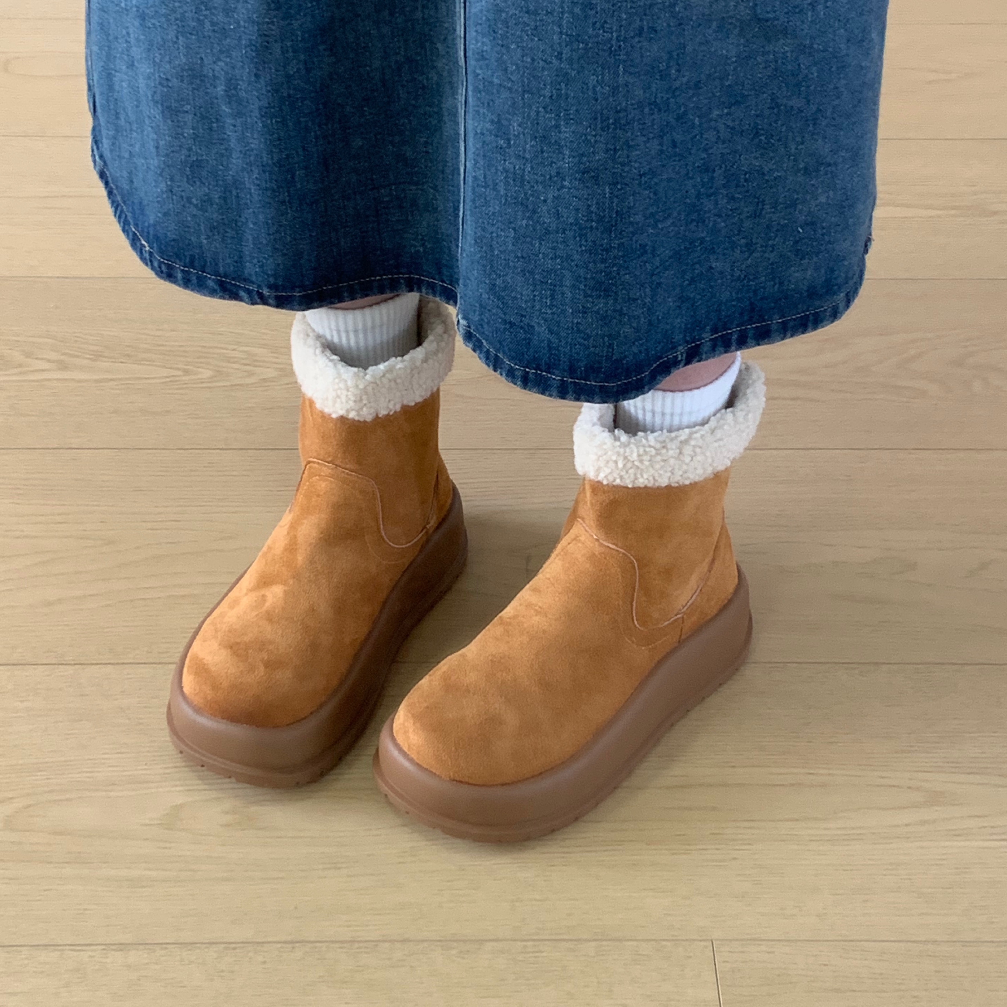 女2023冬新款加绒加厚棉靴