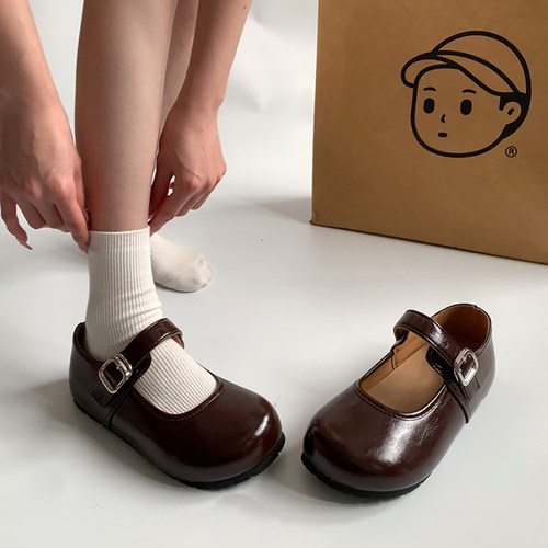 百搭法式复古玛丽珍鞋