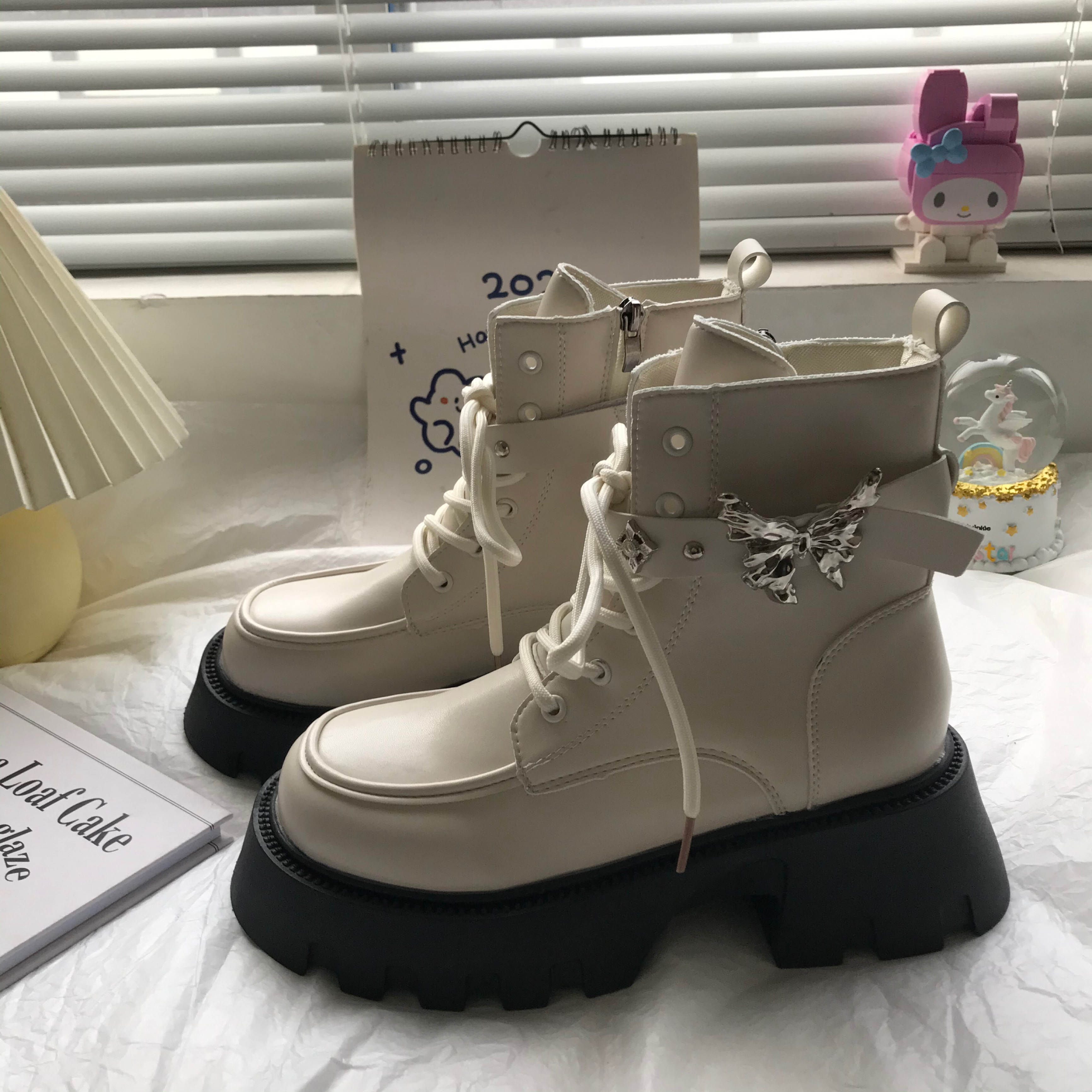 秋休闲百搭短筒设计感靴子