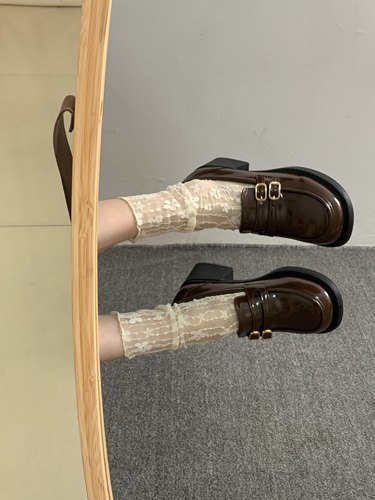 乐福鞋软底通勤jk鞋子