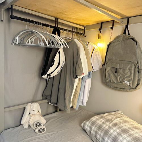 宿舍挂衣服神器免打孔