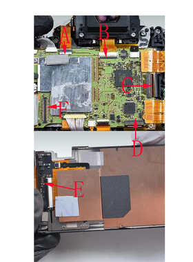 适用理光Ricoh照相机座子GR4数码摄像主板液晶屏幕显示排线连接口