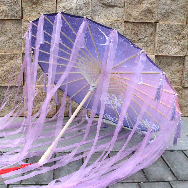 彼岸花古风流苏油纸伞古装女汉服cos拍照摄影装饰走秀舞蹈伞