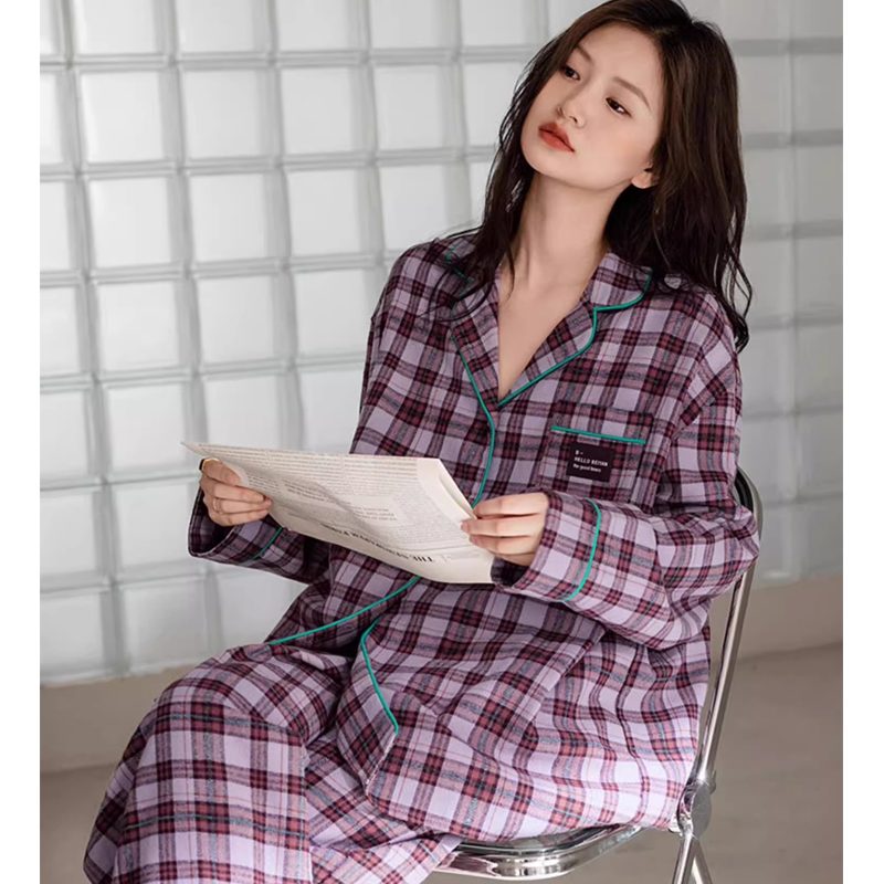 贝妍睡衣女纯棉史努比宽松套装