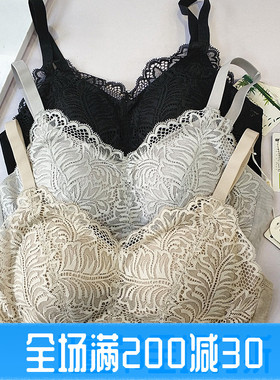 美佳美侬M82903美背文胸聚拢厚小胸收副乳上托蕾丝防滑小肩带内衣
