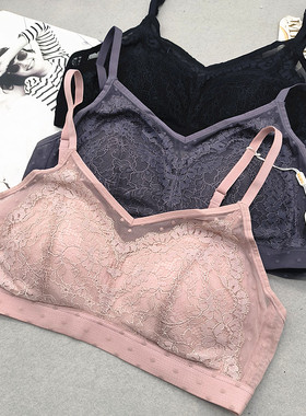 美佳美侬4875无钢圈薄杯美背胸罩聚拢性感网纱蕾丝夏季小胸文胸