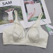 秀脉文胸517无痕运动兔耳朵果冻条光面内衣无插片油光布透气轻薄