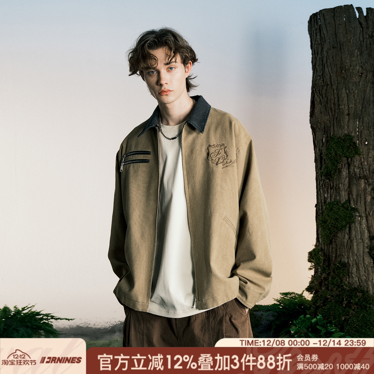 FORNINES做旧底特律夹克