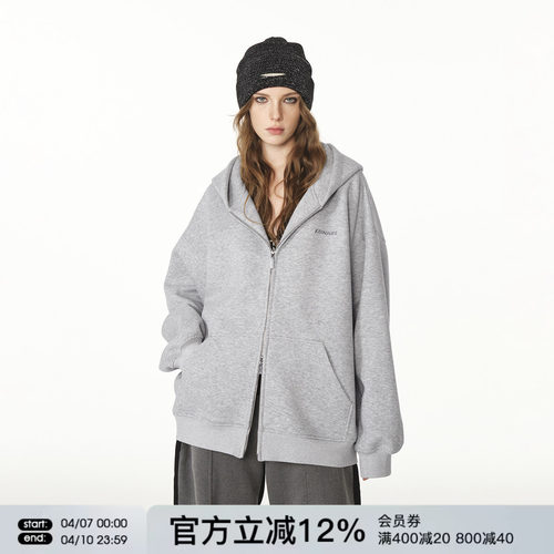 FORNINES重磅刺绣开衫卫衣